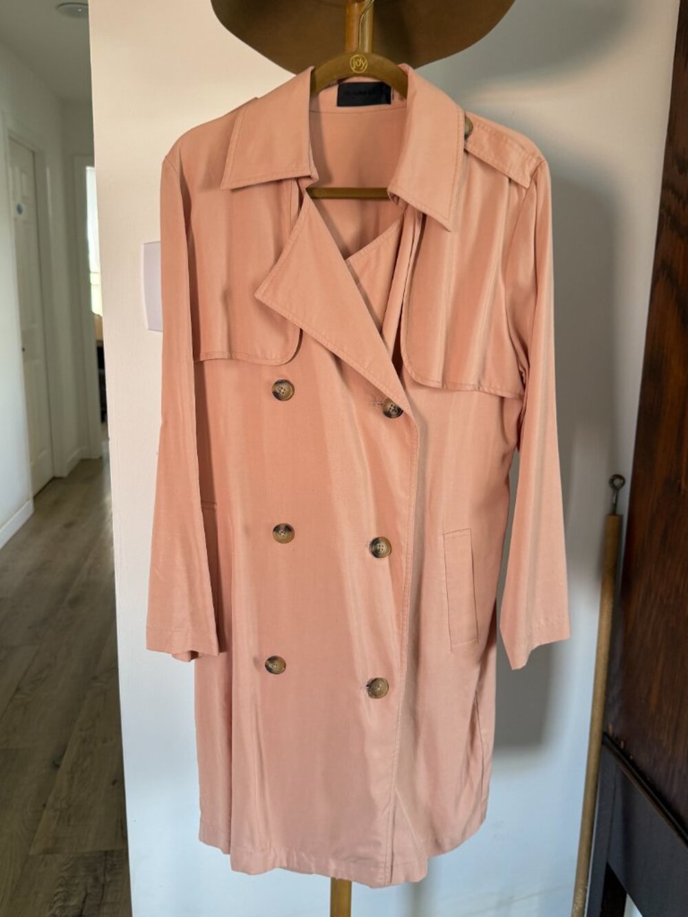 Blaque label trenchcoat revolve medium pink